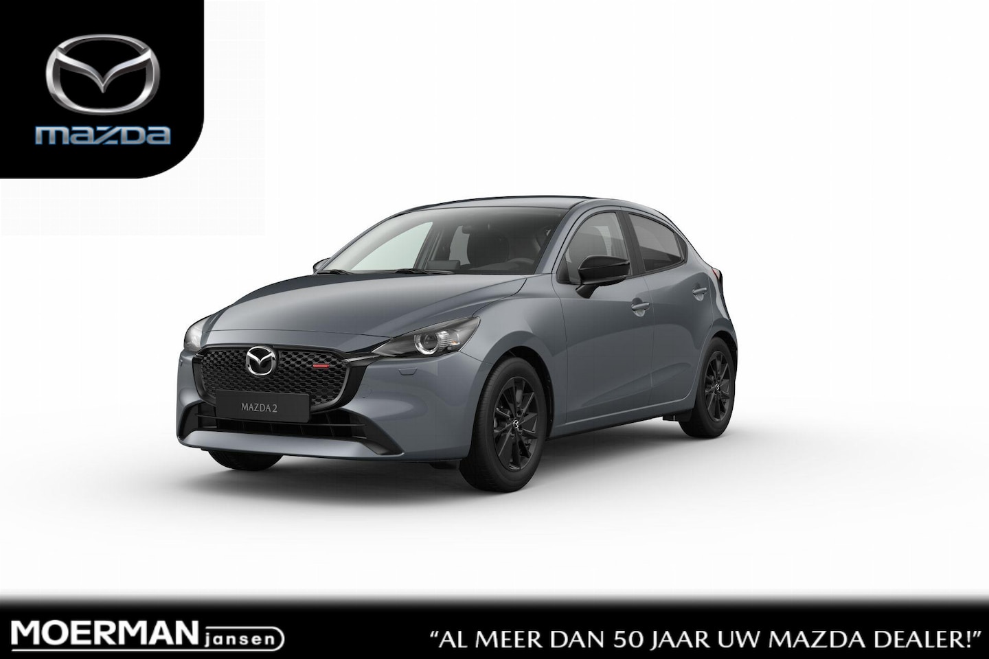 Mazda 2 - e-Skyactiv G 90 6MT Homura | 16-inch lichtmetalen velgen, Black | 8-inch LCD touchscreen k - AutoWereld.nl