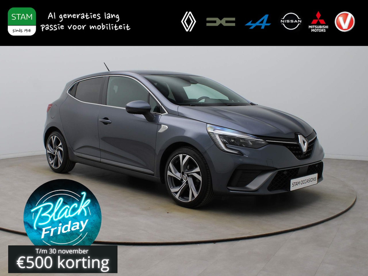 Renault Clio - TCe 100pk R.S. Line Camera | Climate | Navi | Parksens. v+a - AutoWereld.nl