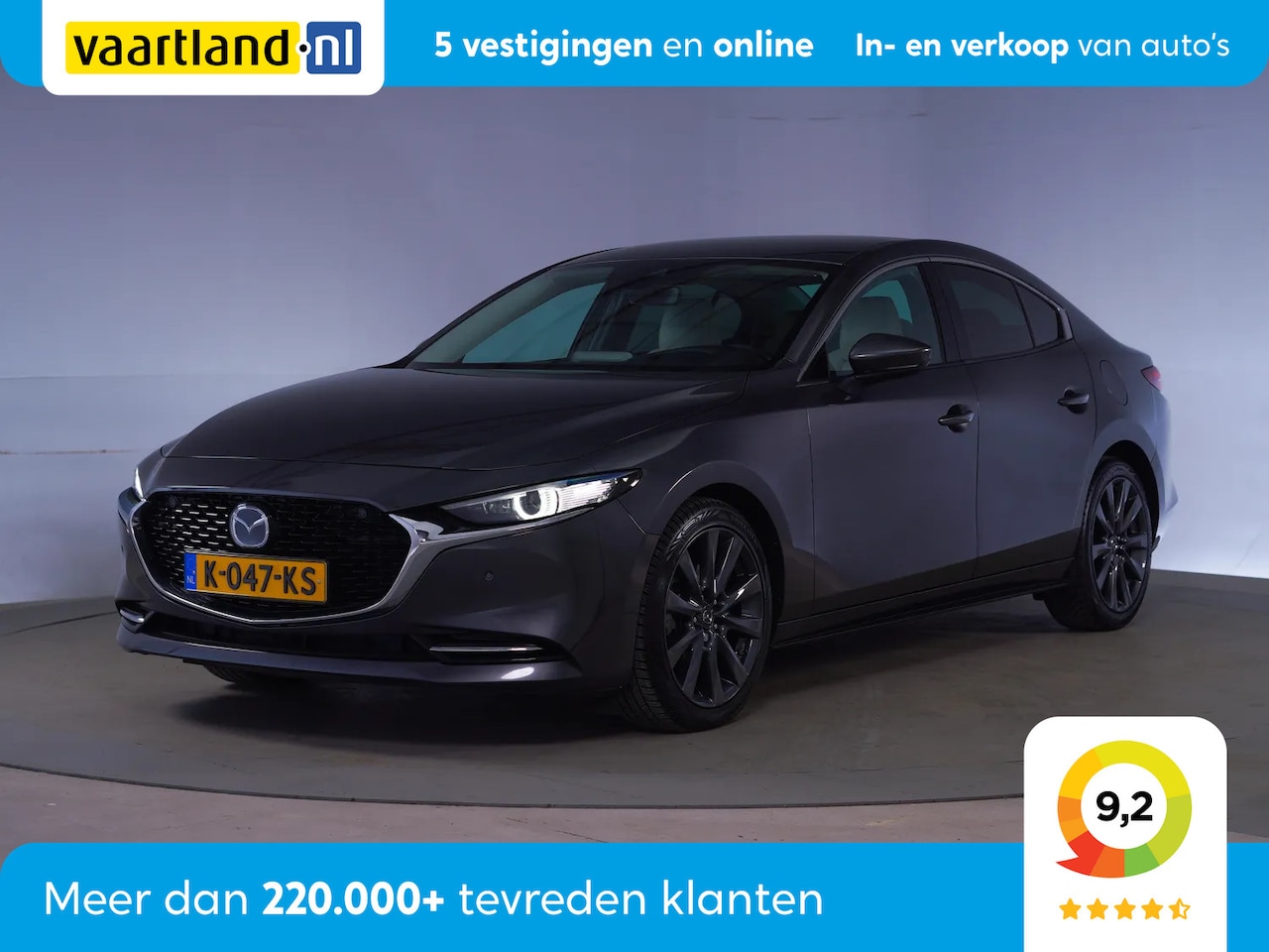 Mazda 3 - 2.0 SA-X Luxury 180PK Aut [ Leder Nav Adaptief cruise control ] - AutoWereld.nl