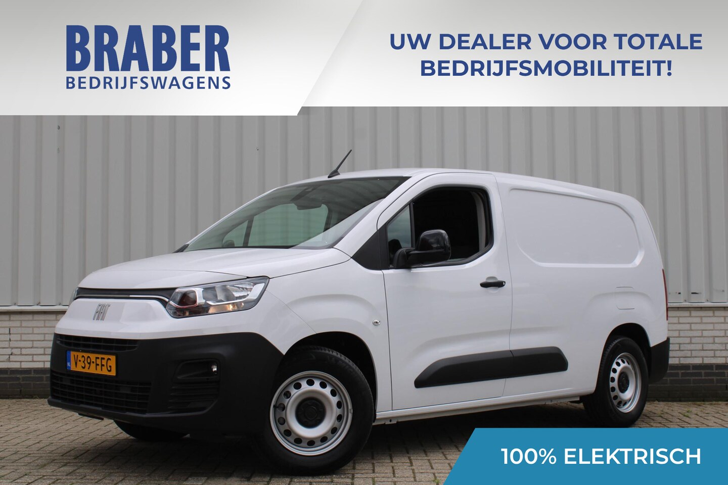 Fiat E-Doblo - 136 L2 50 kWh | Airco | Navi | Reservewiel | Cruise | Klaptafels achterzijde voorstoelen | - AutoWereld.nl