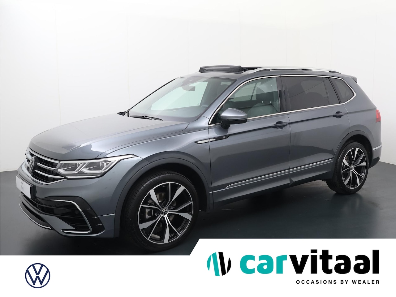 Volkswagen Tiguan Allspace - 1.5 TSI R-Line Business 7p. | 150 PK | Automaat | Elektrisch Panorama dak | Trekhaak | Sto - AutoWereld.nl