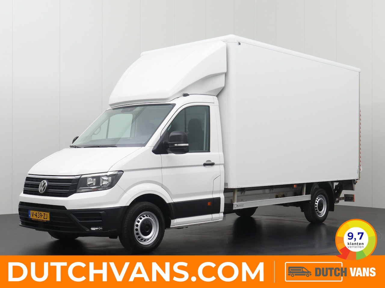 Volkswagen Crafter - 2.0TDI 140PK DSG Automaat Bakwagen+Laadklep | Navigatie | Airco | Zijdeur | Dakspoiler - AutoWereld.nl