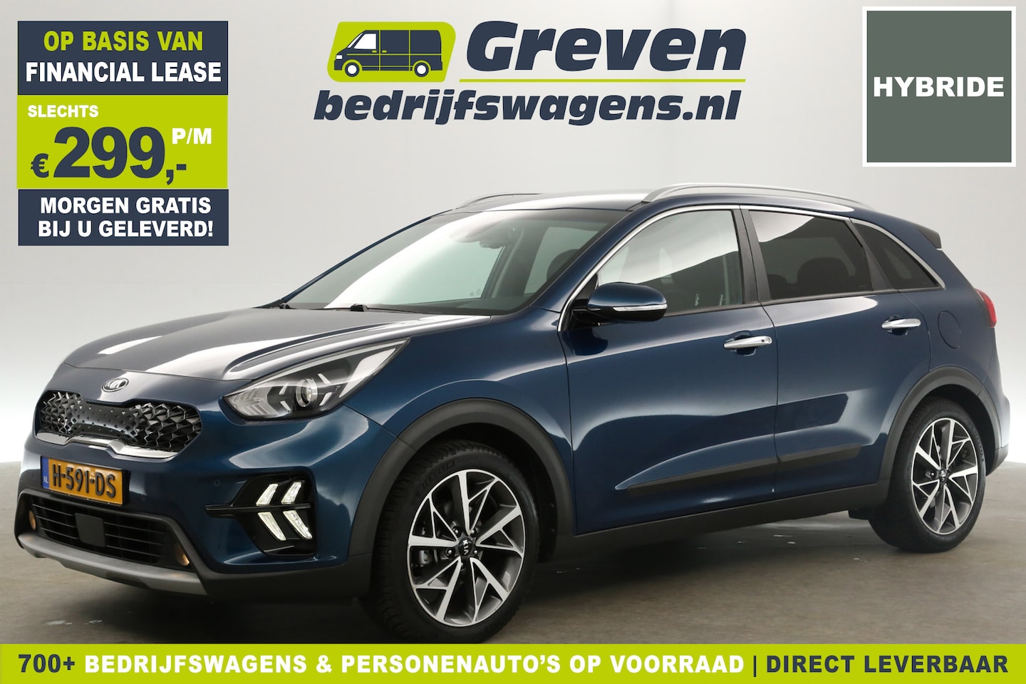 Kia Niro - 1.6 GDi Hybrid 150PK Automaat Carplay Camera Clima Cruise LED Navi PDC 18''LMV Trekhaak Wi - AutoWereld.nl