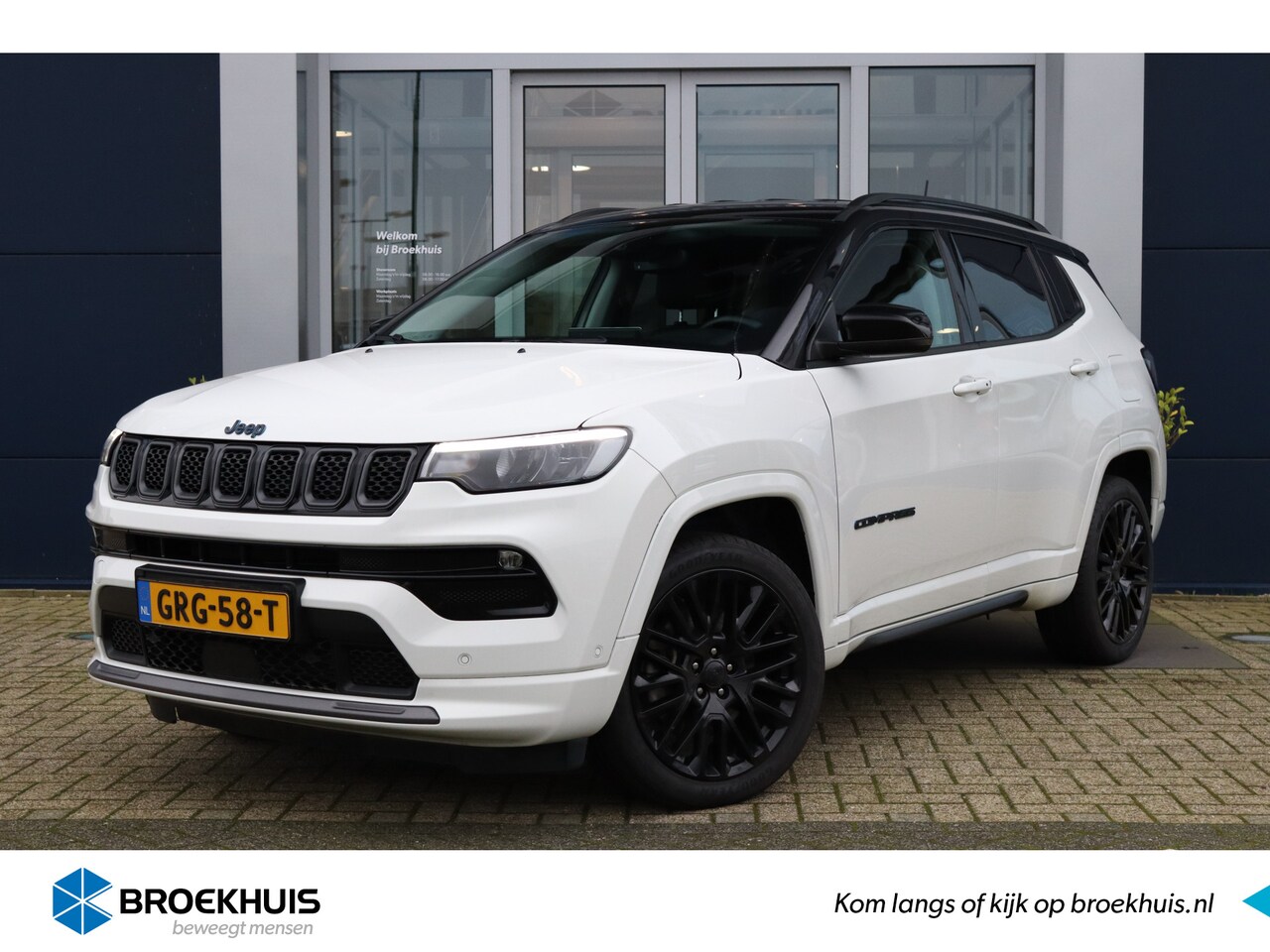 Jeep Compass - 4xe 240-PK Plug-in Hybrid Electric S | Stoel + Stuur verwarming | ACC | Camera | Leder | K - AutoWereld.nl