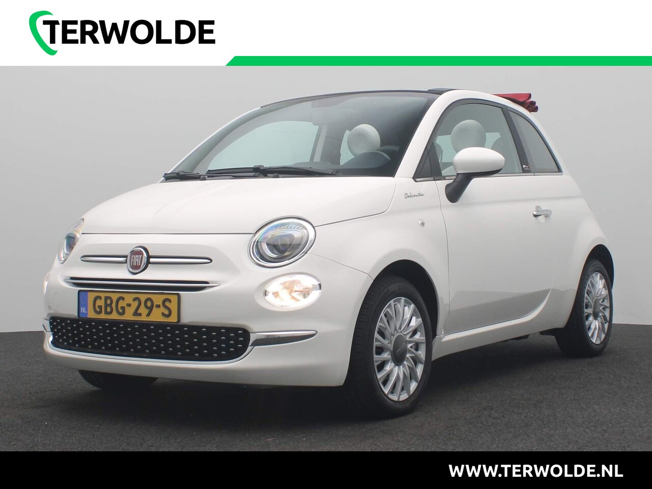 Fiat 500 C - 1.0 Hybrid Dolcevita | Rood Dak | Airco | Lichtmetaal | - AutoWereld.nl