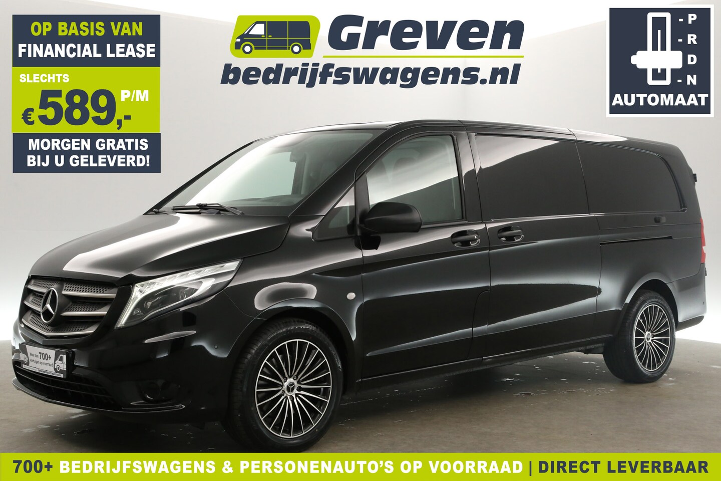 Mercedes-Benz Vito - 119 CDI Extra Lang 191PK Automaat Airco Camera Cruise 2xSchuifdeur LED Navi 3 Persoons 18' - AutoWereld.nl