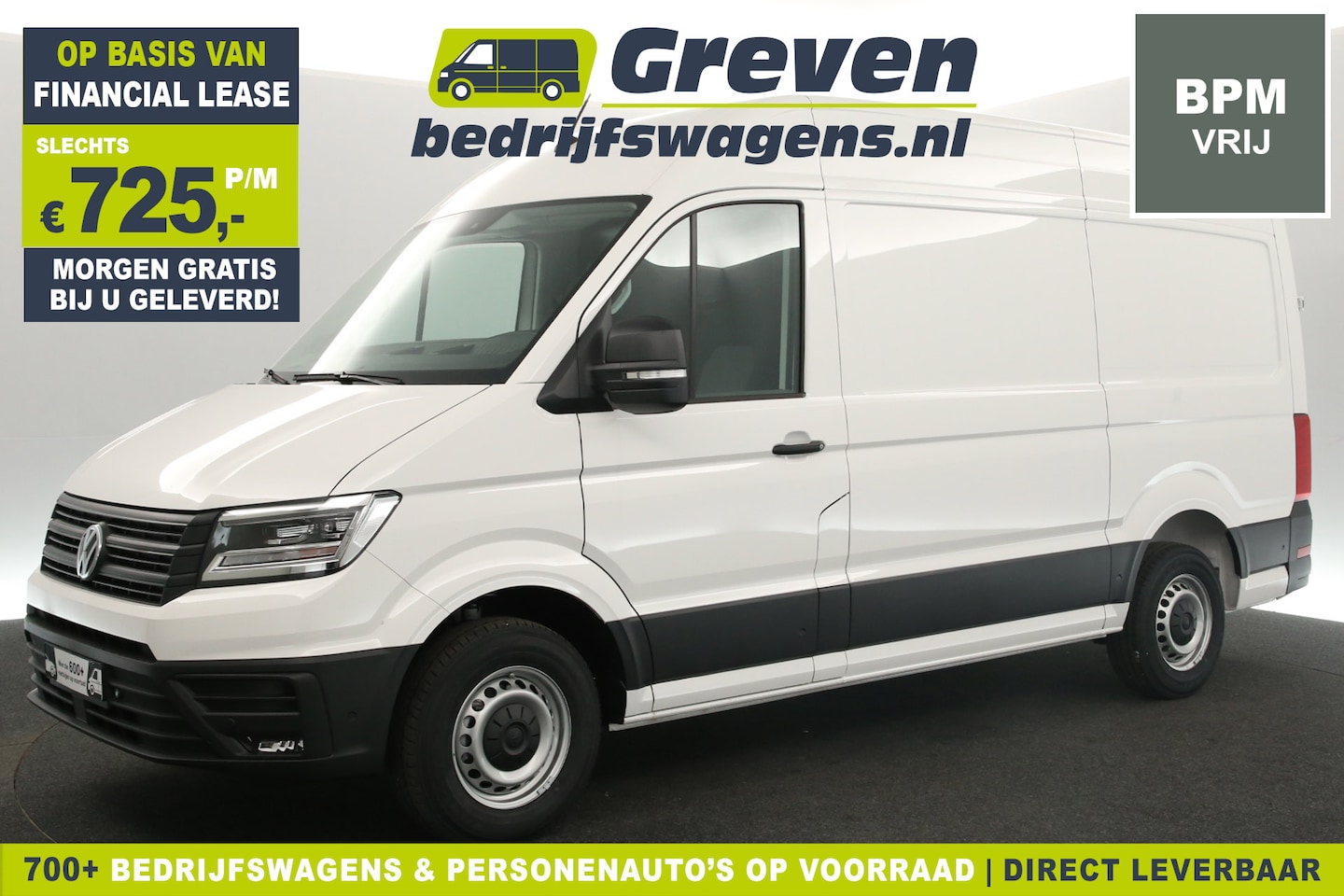 Volkswagen Crafter - 35 2.0 TDI L3H3 BPM Vrij | Nieuw | 3000kg | 141PK Airco Camera Carplay Cruise LED Navi Mas - AutoWereld.nl