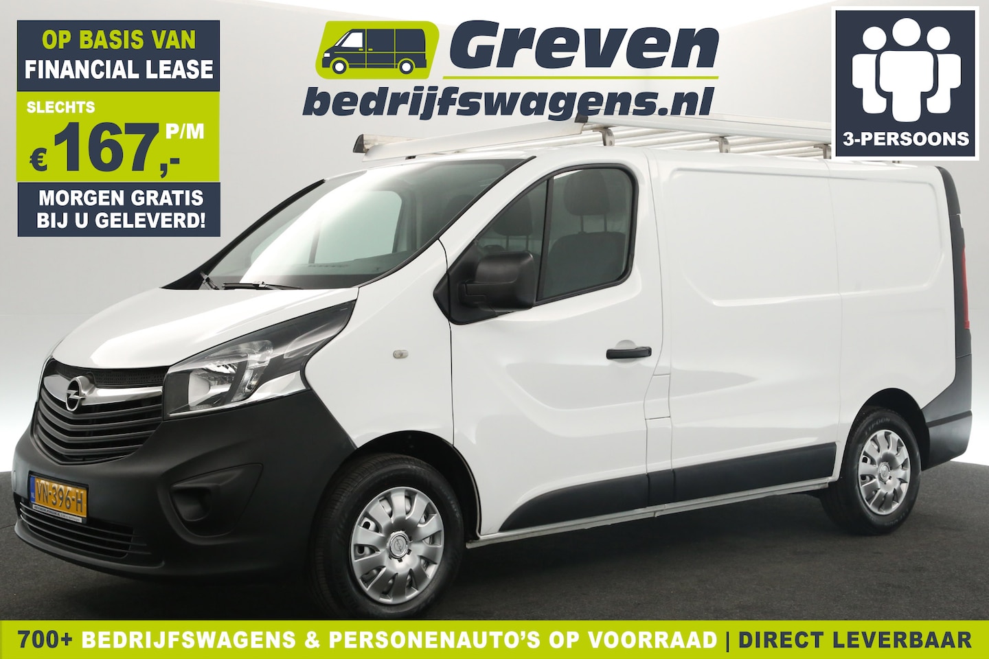 Opel Vivaro - 1.6 CDTI L1H1 Airco Cruise PDC 3 Persoons Imperiaal LED Elektrpakket Trekhaak - AutoWereld.nl