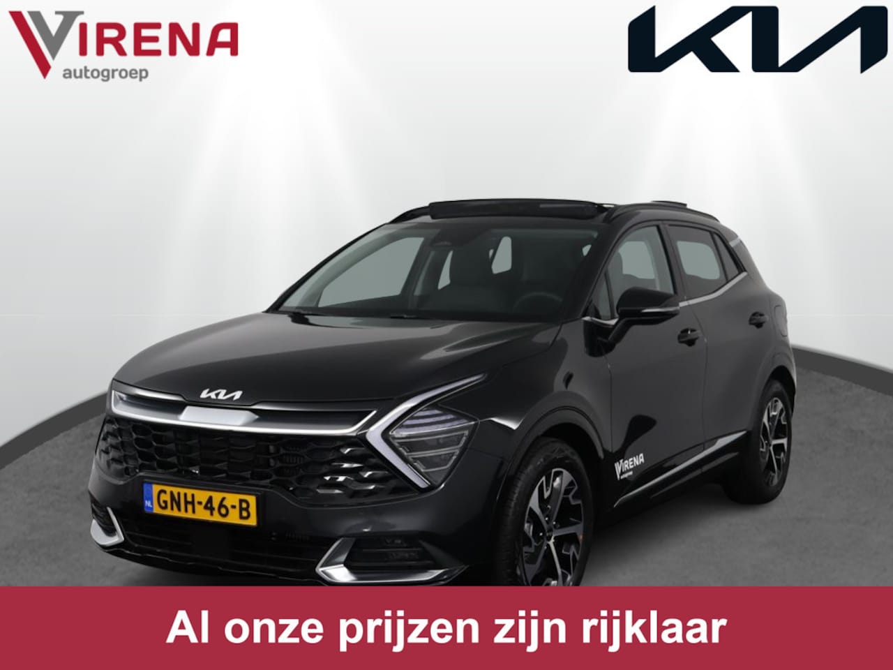 Kia Sportage - 1.6 T-GDi MHEV DynamicPlusLine - Elektrisch bedienbare stoelen - Elektrisch glazen panoram - AutoWereld.nl