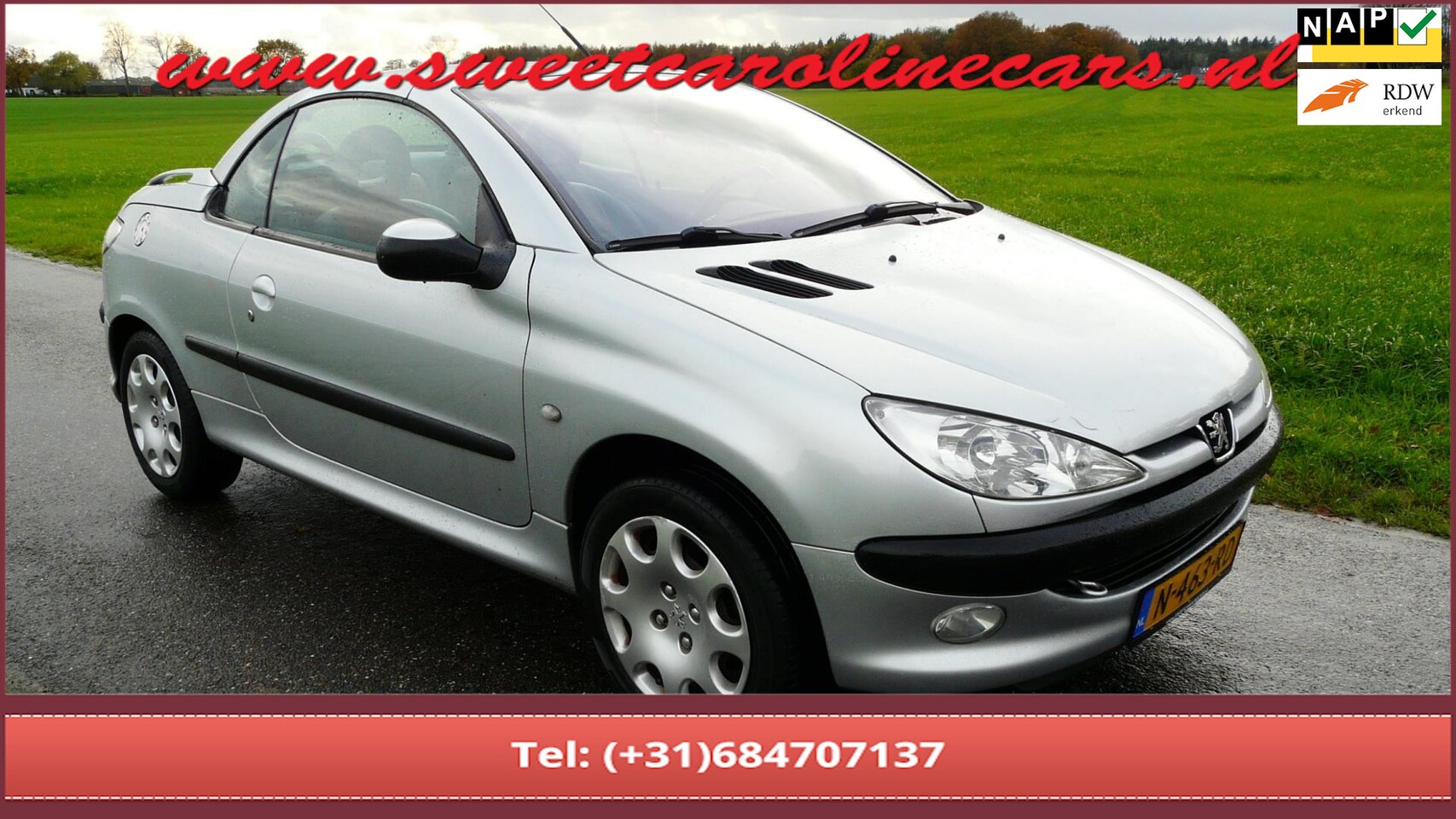 Peugeot 206 CC - 1.6-16V 1.6-16V,Airco,Rood Leder! - AutoWereld.nl