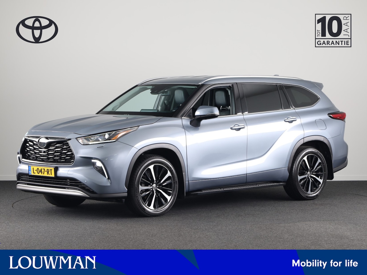 Toyota Highlander - 2.5 AWD Hybrid Premium 7-Pers. | Trekhaak | 360° Camera | JBL-Audio | Zwart Leder Interieu - AutoWereld.nl