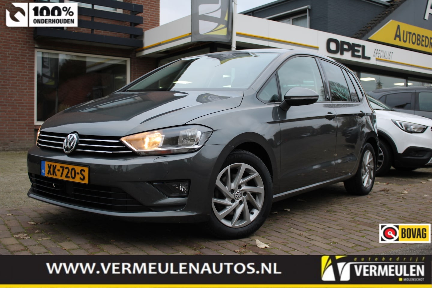 Volkswagen Golf Sportsvan - 1.4 TSI 125PK DSG Business Edition Sound + 16"/ Navi/ Clima/ Trekhaak/ Stoelverwarming - AutoWereld.nl