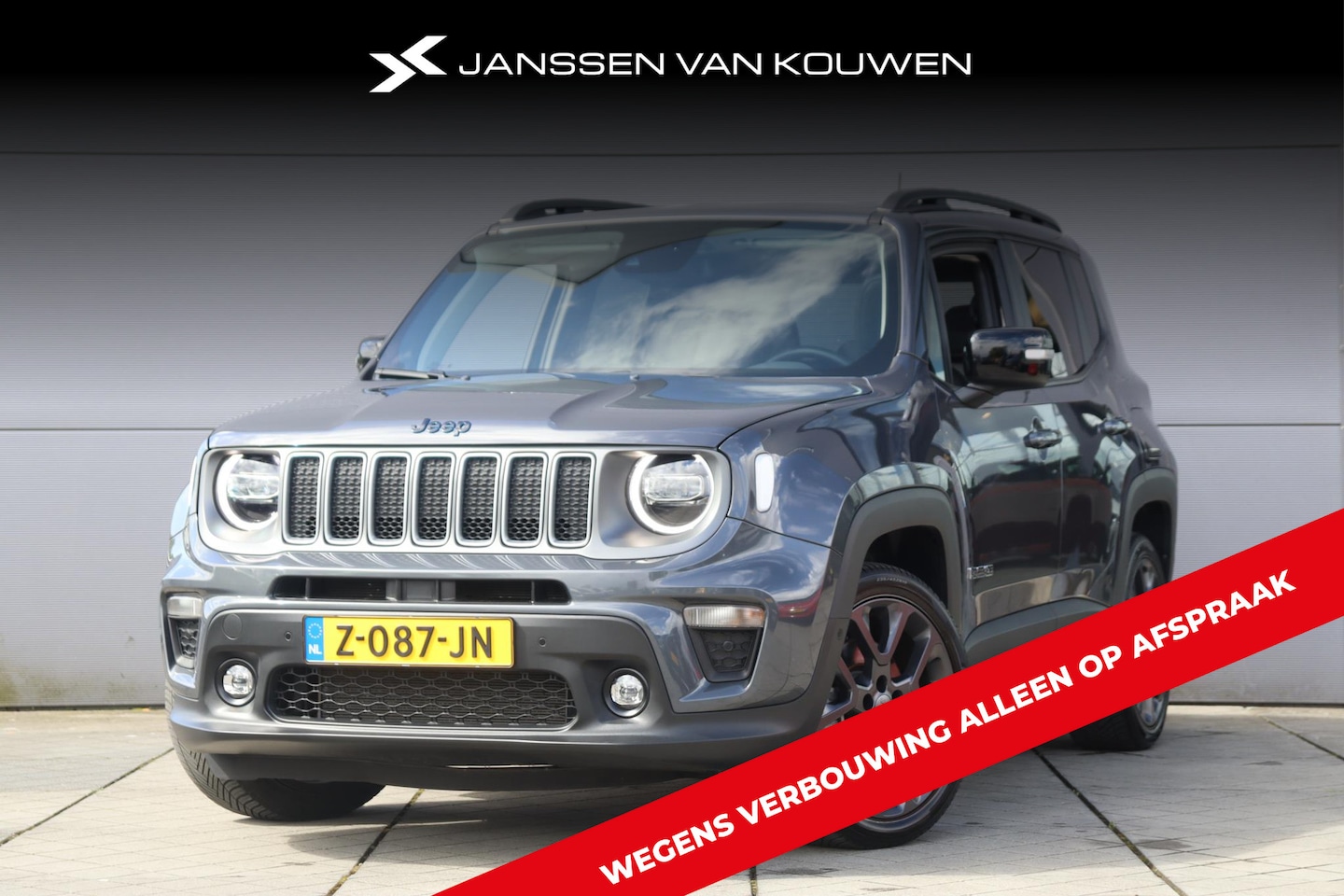 Jeep Renegade - 4xe Plug-in Hybrid Electric Limited / Leder / Schuifdak / 19'' / Keyless - AutoWereld.nl