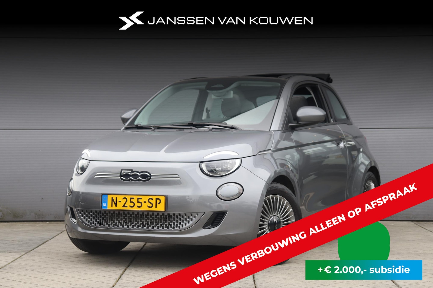 Fiat 500 C - Icon 42 kWh / Navigatie / Cruise / Climate / PDC / Cabrio - AutoWereld.nl