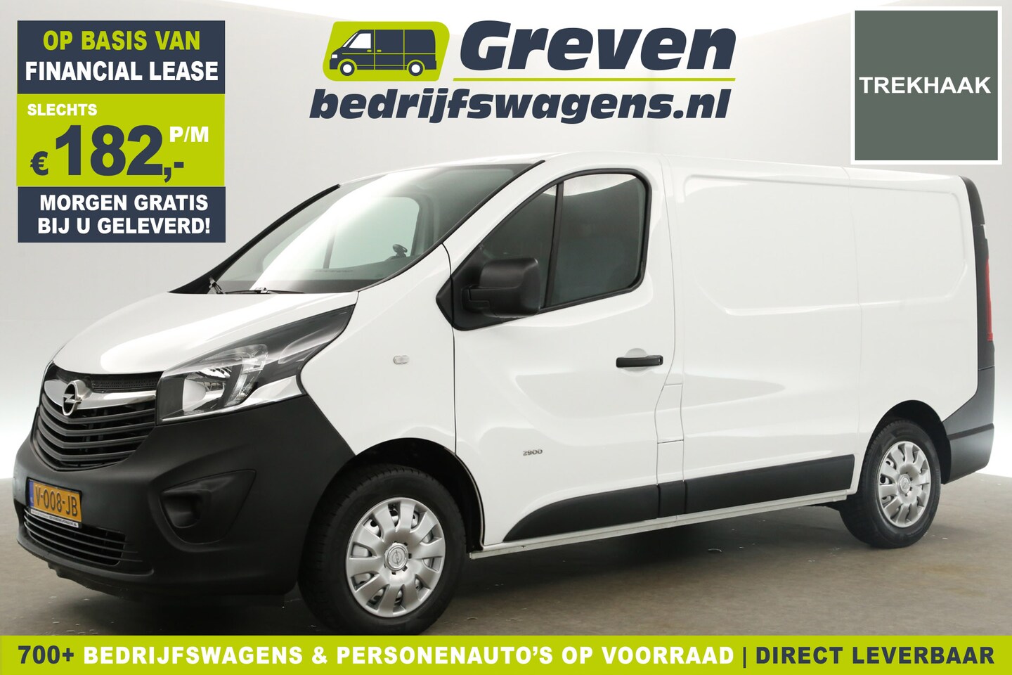 Opel Vivaro - 1.6 CDTI L1H1 Airco Cruise Navigatie LED 3 Persoons Trekhaak - AutoWereld.nl