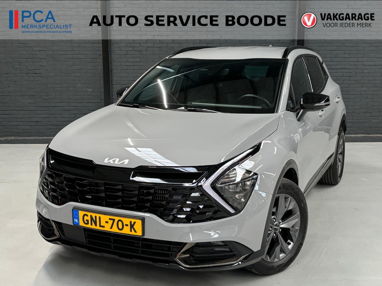 Kia Sportage - 1.6 HEV Hybrid (230 pk) Dark Edition automaat - Wolf Grey - AutoWereld.nl