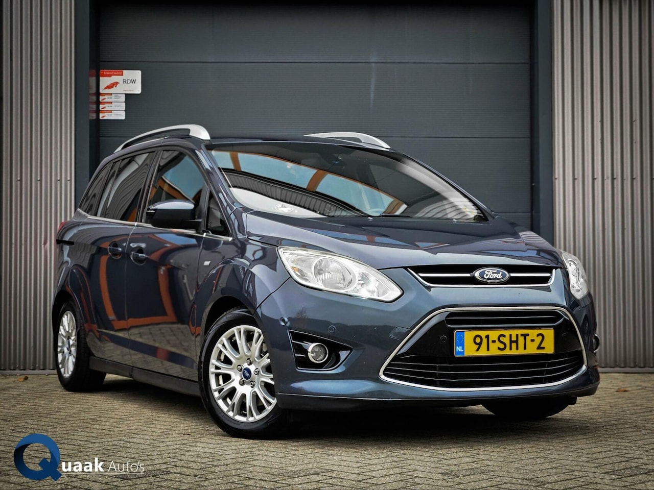 Ford Grand C-Max - 1.6 TDCi 7 PERSOONS | SCHUIFDEUR | TREKHAAK | CRUISE | AIRCO | DODEHOEKDETECTIE - AutoWereld.nl