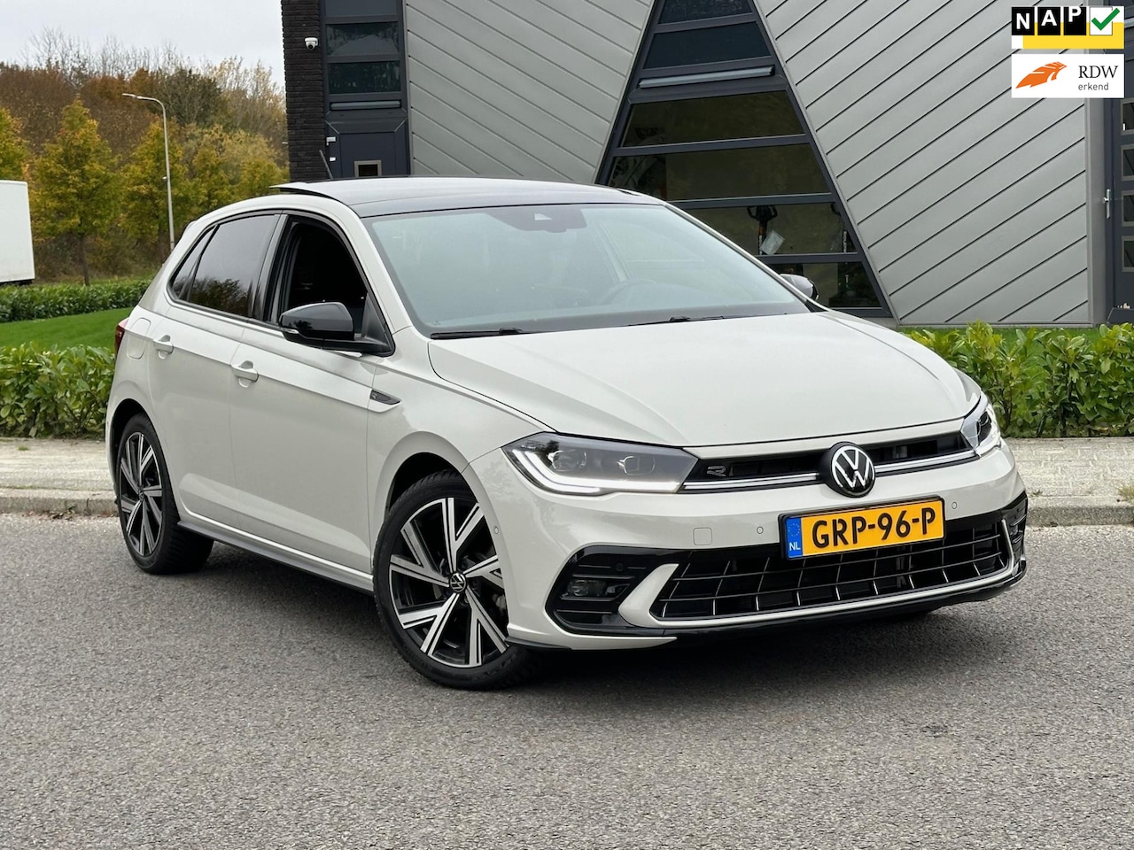 Volkswagen Polo - 1.0 TSI R-Line Automaat| pano | LED | Navi | Cruise | ascot grey | - AutoWereld.nl