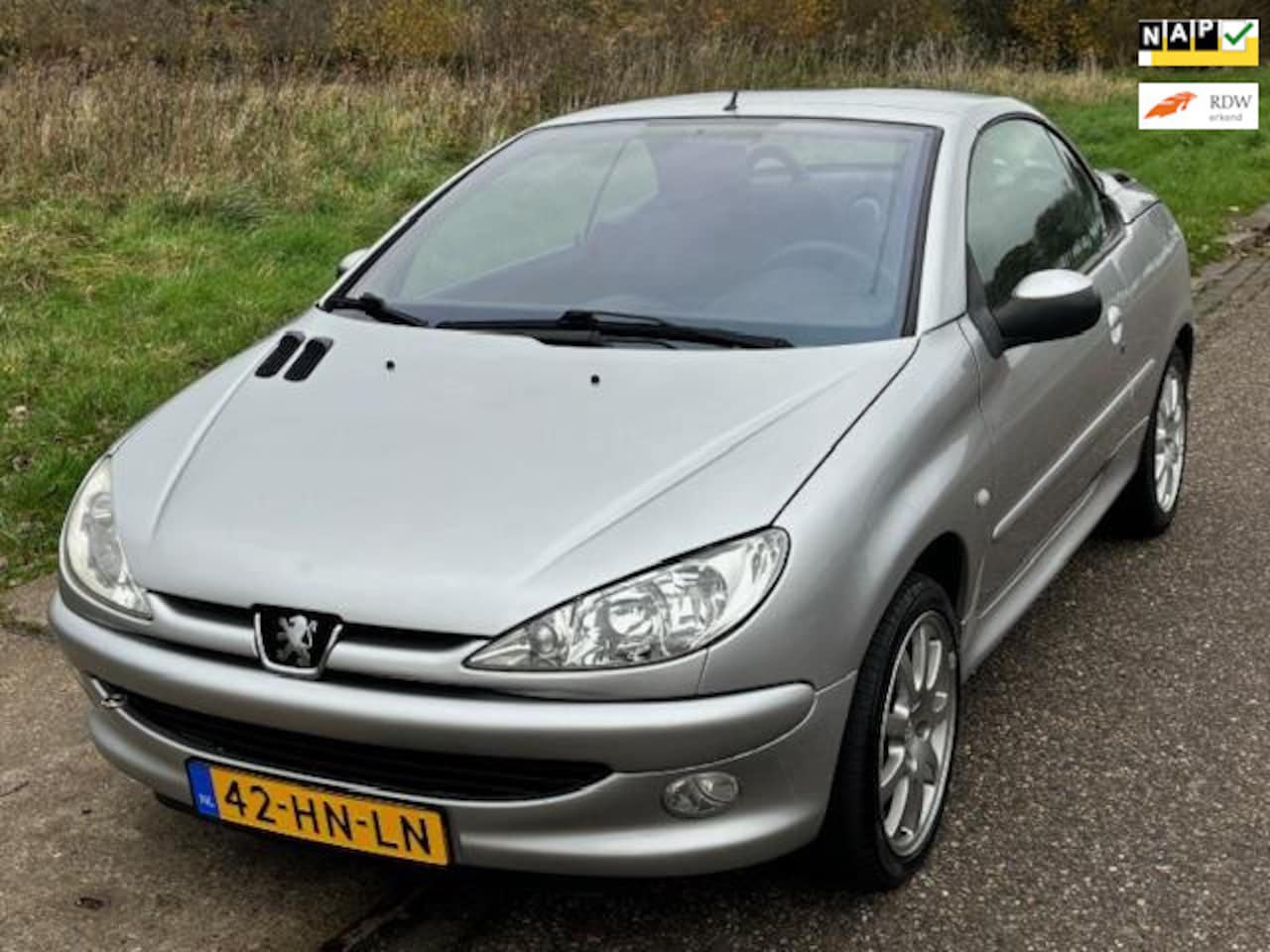 Peugeot 206 CC - 1.6-16V Stuurbekrachtiging Airco Electric pakket Audio/CD ABS LMV 16" Sportstoelen Dealero - AutoWereld.nl