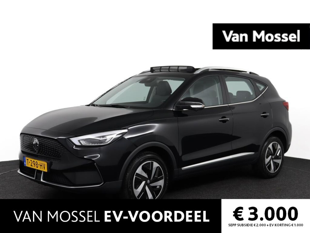 MG ZS - EV Long Range Luxury 70 kWh Pebble Black ACTIE voorraad registratiekorting / ( Subsidie pa - AutoWereld.nl