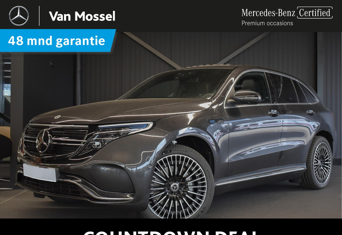 Mercedes-Benz EQC - 400 4MATIC AMG Line 80 kWh / Panaroma-schuifdak / 360Graden-Camera / Stoelverwarming / - AutoWereld.nl