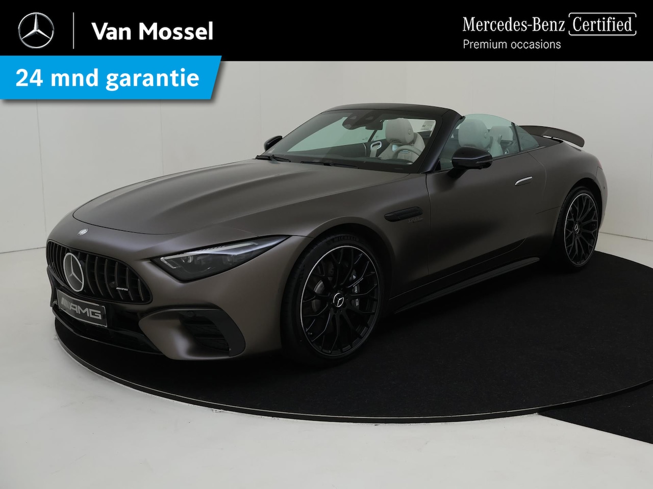 Mercedes-Benz SL-klasse Roadster - 43 AMG /AMG Monza grey magno /21 Inch / V8 Styling / Nappaleder - AutoWereld.nl