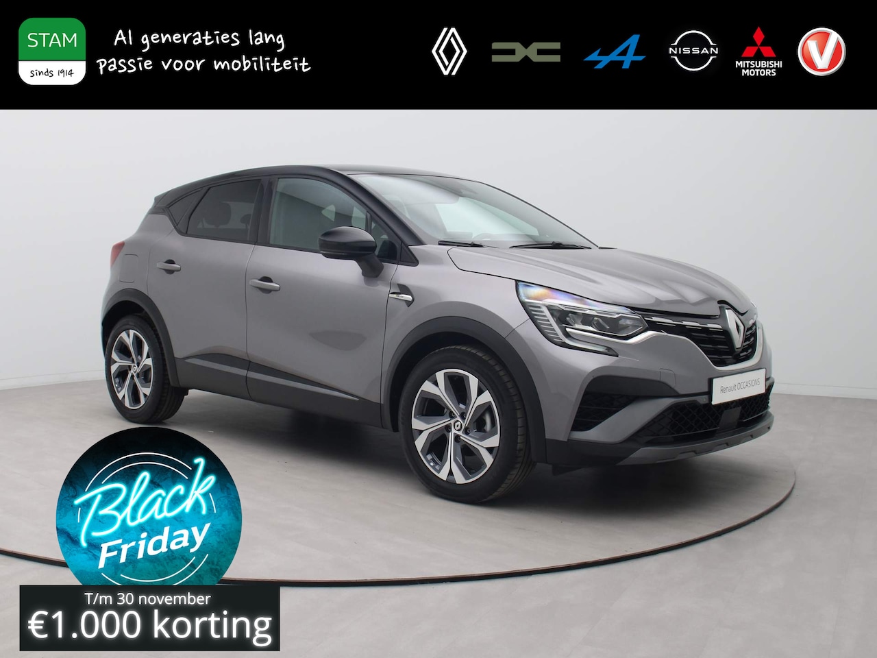 Renault Captur - Mild Hybrid 160pk R.S. Line EDC/AUTOMAAT Camera | Climate | 9,3" Navi | 18" Navi - AutoWereld.nl