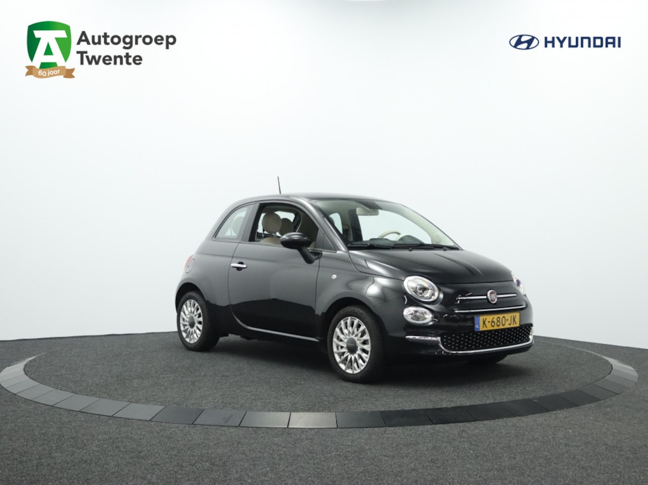 Fiat 500 - 1.0 Hybrid Lounge | Beige interieur | Apple carplay | Cruise con - AutoWereld.nl