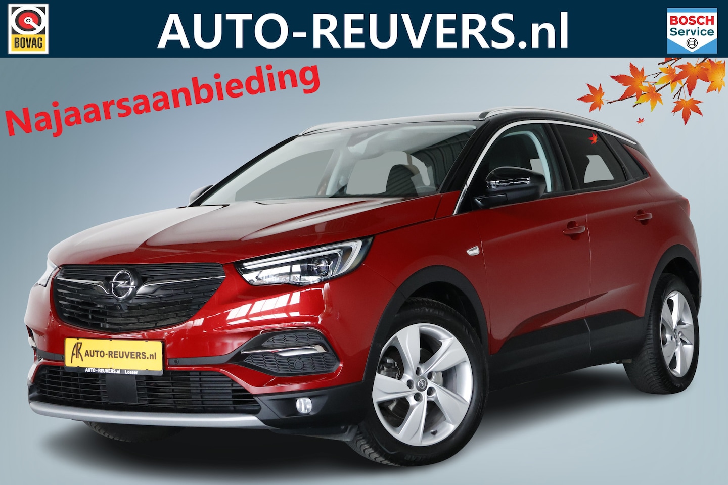 Opel Grandland X - 1.6 Turbo Ultimate / Leder / DENON / CarPlay / Cam / LED / Navi - AutoWereld.nl