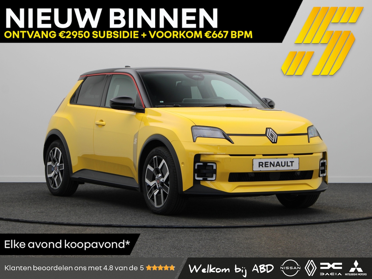 Renault 5 - E-TECH comfort range 10 1AT Techno | Achteruitrijcamera | ISOFIX-bevestigingssysteem voor - AutoWereld.nl