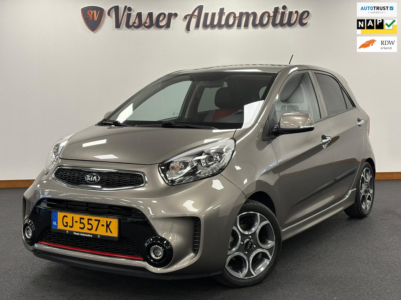 Kia Picanto - 1.2 CVVT SportsLine*Nederlandse NAP*Airco*Stoelverwarming*Cruise-Control* - AutoWereld.nl