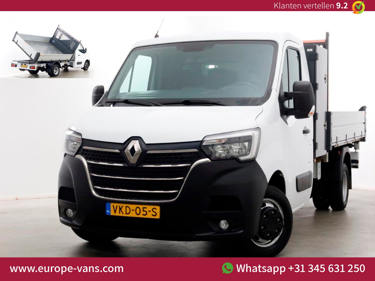 Renault Master - T35 2.3 dCi 145pk 3-Zijdige Kipper Trekhaak 3500kg 04-2021 - AutoWereld.nl