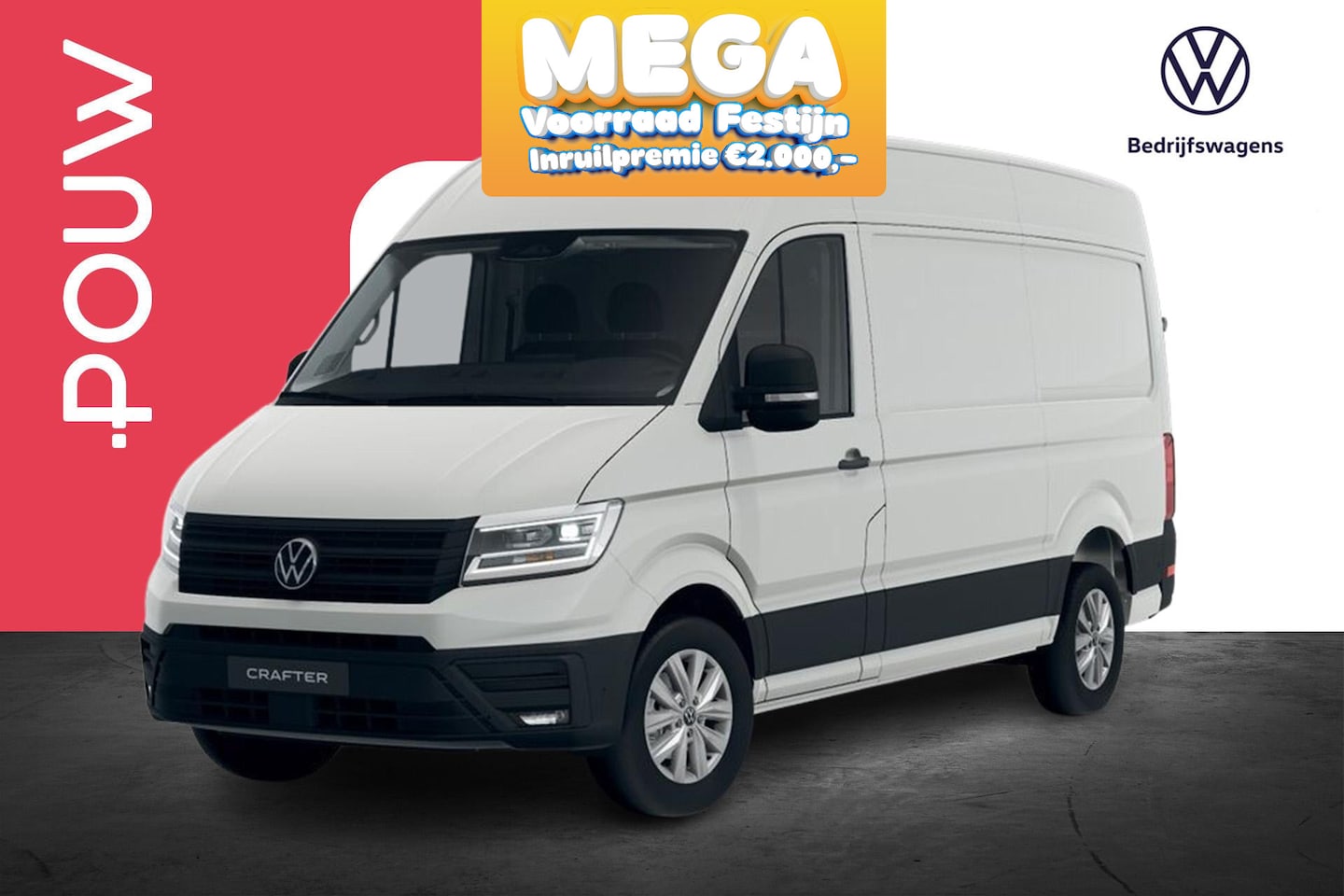 Volkswagen Crafter - 35 2.0 TDI 140pk L3H2 Exclusive | Multimedia Navigatiepakket | Trekhaak - AutoWereld.nl