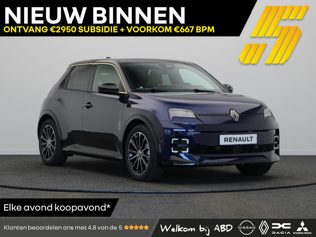 Renault 5 - E-TECH comfort range 10 1AT Iconic cinq | Achteruitrijcamera | Elektrisch verwarmbare voor - AutoWereld.nl