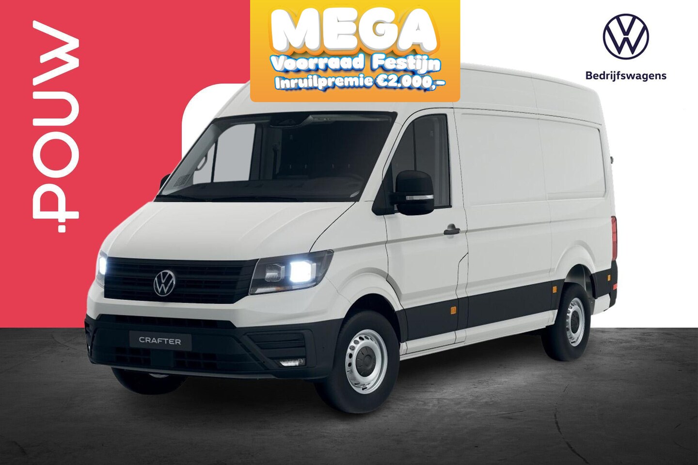 Volkswagen Crafter - 35 2.0 TDI 140pk AUT L3H3 Highline EURO VI | Trekhaak | Bijrijdersbank - AutoWereld.nl