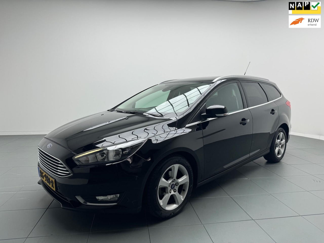 Ford Focus Wagon - 1.0 Titanium 125 Pk Automaat Airco Navi 135 dkm Nap Nieuwe Motor - AutoWereld.nl