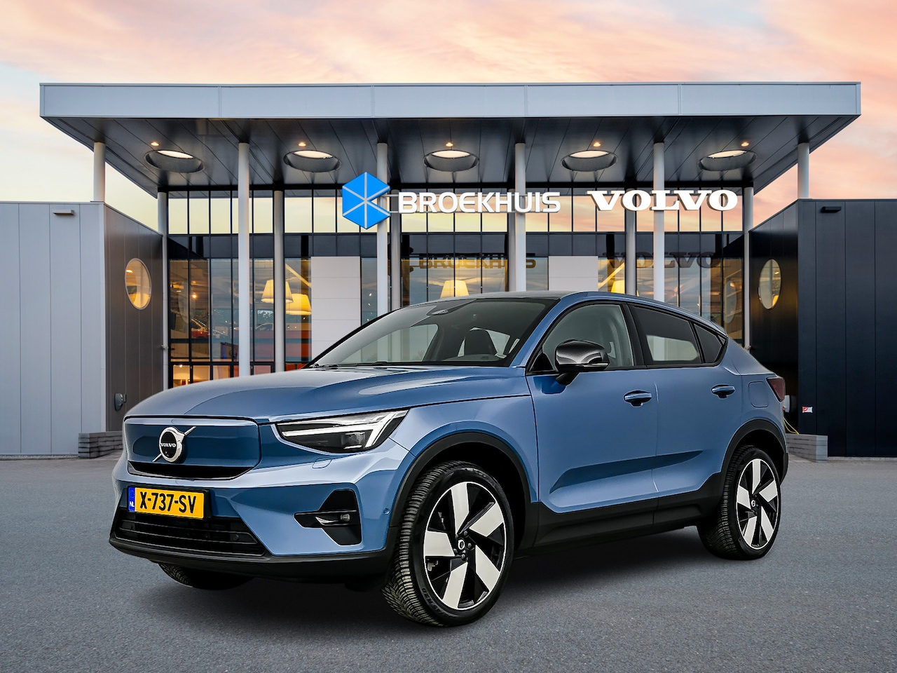 Volvo C40 - Ultimate Extended 82 kWh | Pixel LED | 20‘‘ | Nubuck stoelen | Getint glas - AutoWereld.nl