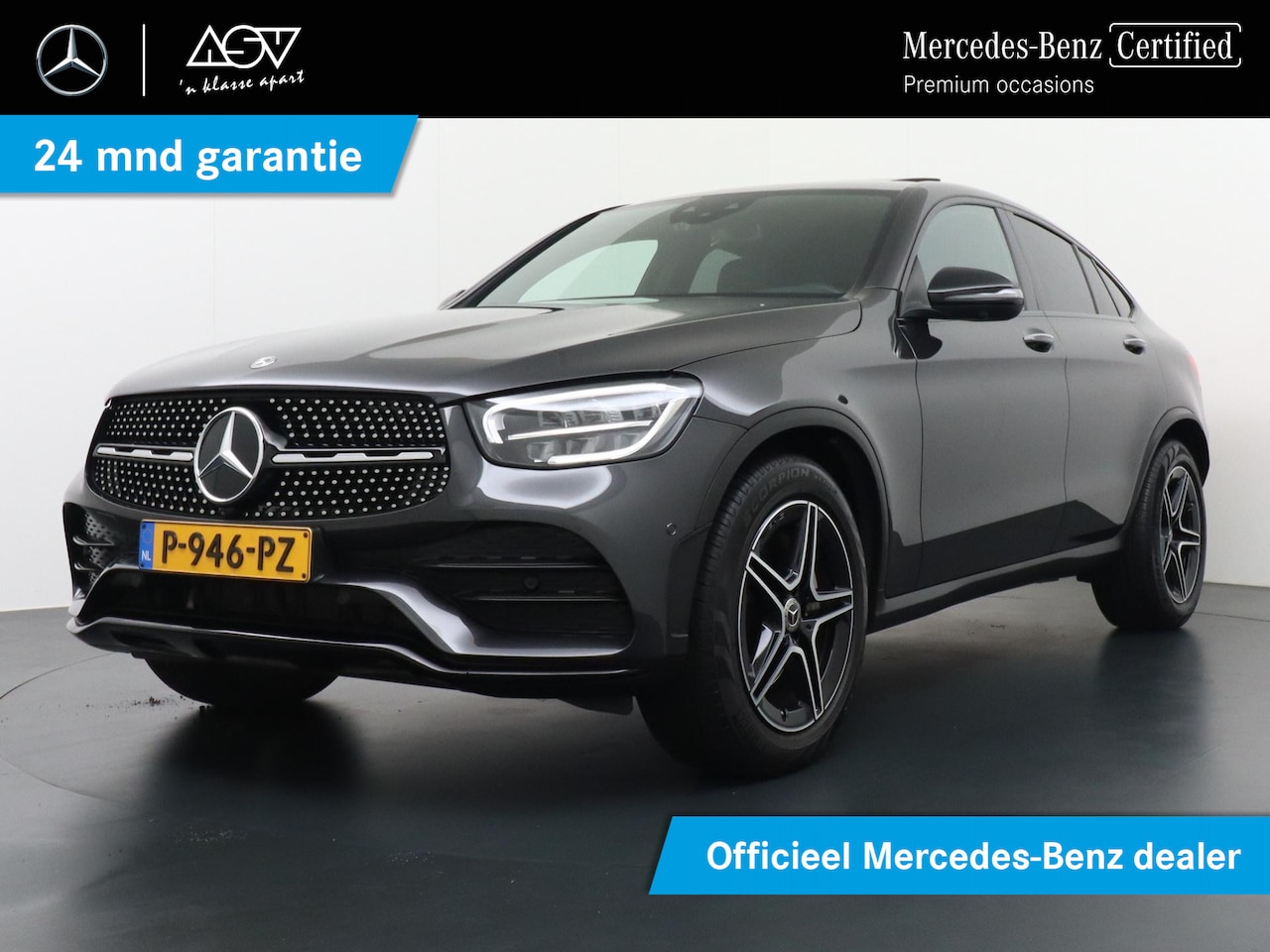 Mercedes-Benz GLC-klasse Coupé - 300 4MATIC AMG Line | Trekhaak Wegklapbaar | Schuif - Kanteldak | Smartphone Integratie | - AutoWereld.nl