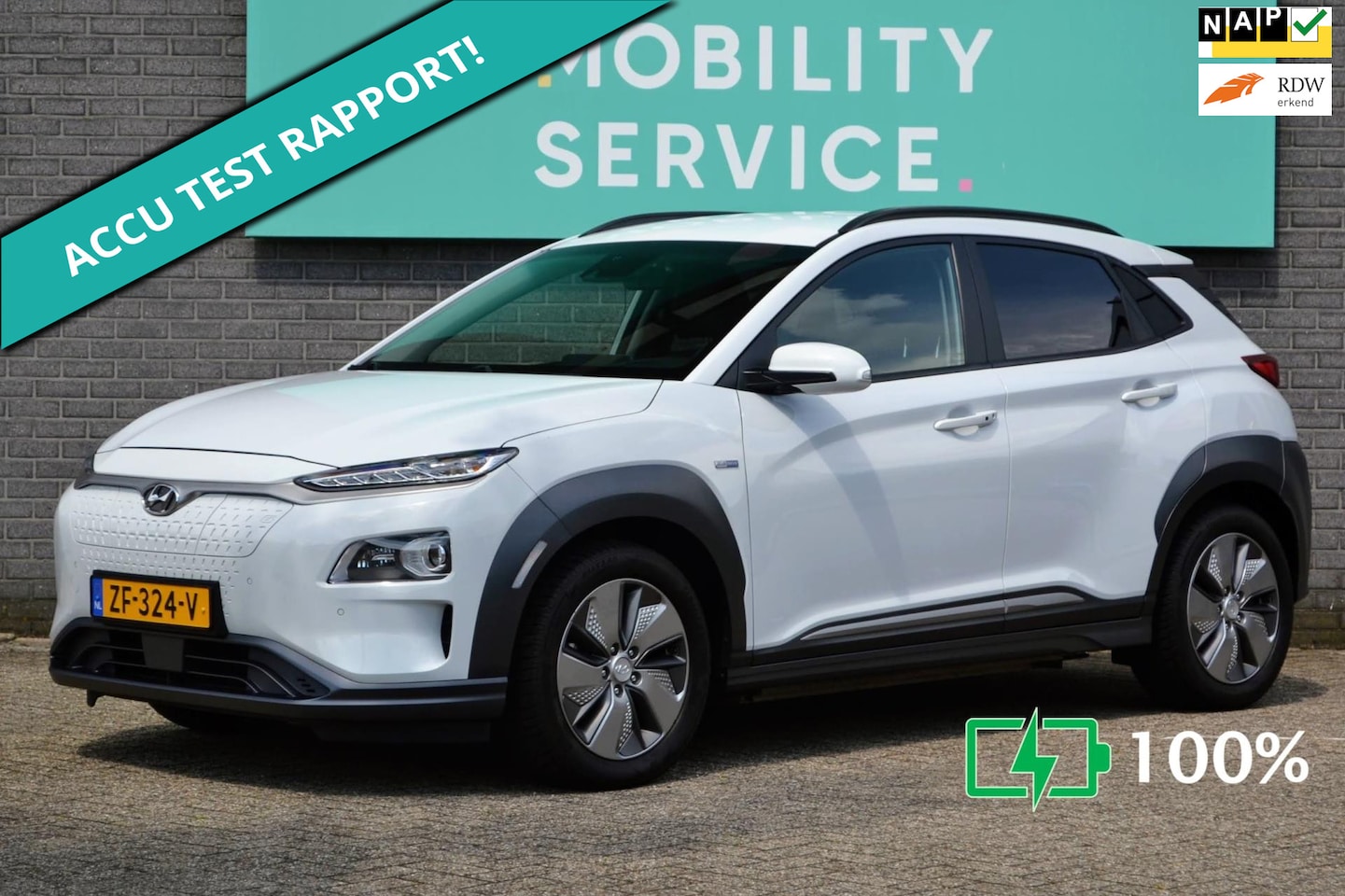 Hyundai Kona Electric - EV Premium 64 kWh Premium HUD Leder ACC CarPlay - AutoWereld.nl