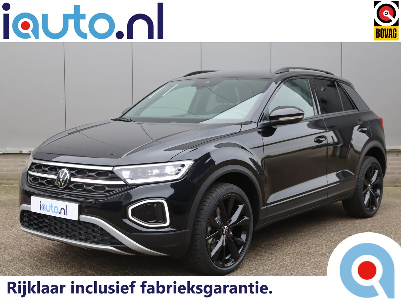 Volkswagen T-Roc - 1.5 TSI DSG Black Style IQ.Light/Leder/Navi/Keyless/Camera/19" Misano/Dab+ - AutoWereld.nl