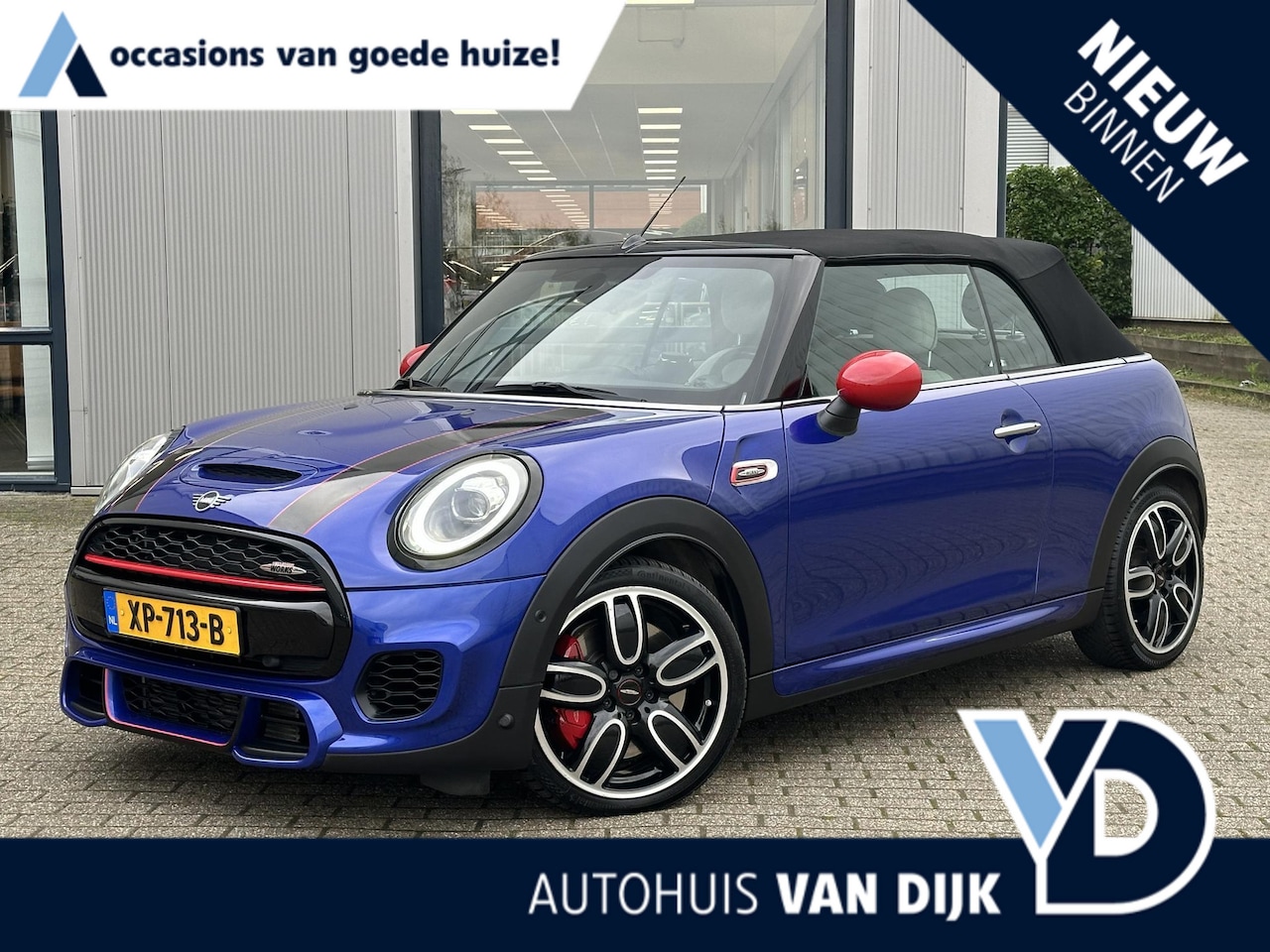 MINI Cabrio - John Cooper Works 2.0 Chili | H&K/Leder/Navi/Carplay/18-inch - AutoWereld.nl