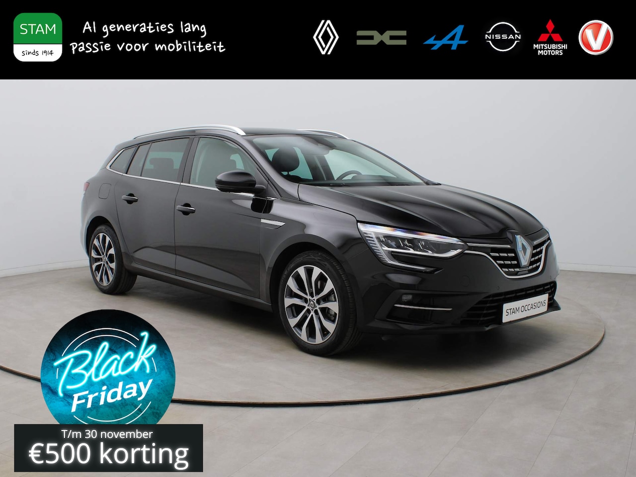 Renault Mégane Estate - TCe 140pk Techno EDC/AUTOMAAT Camera | Climate | Navi | Parksens. v+a | Stoel -/ Stuur ver - AutoWereld.nl