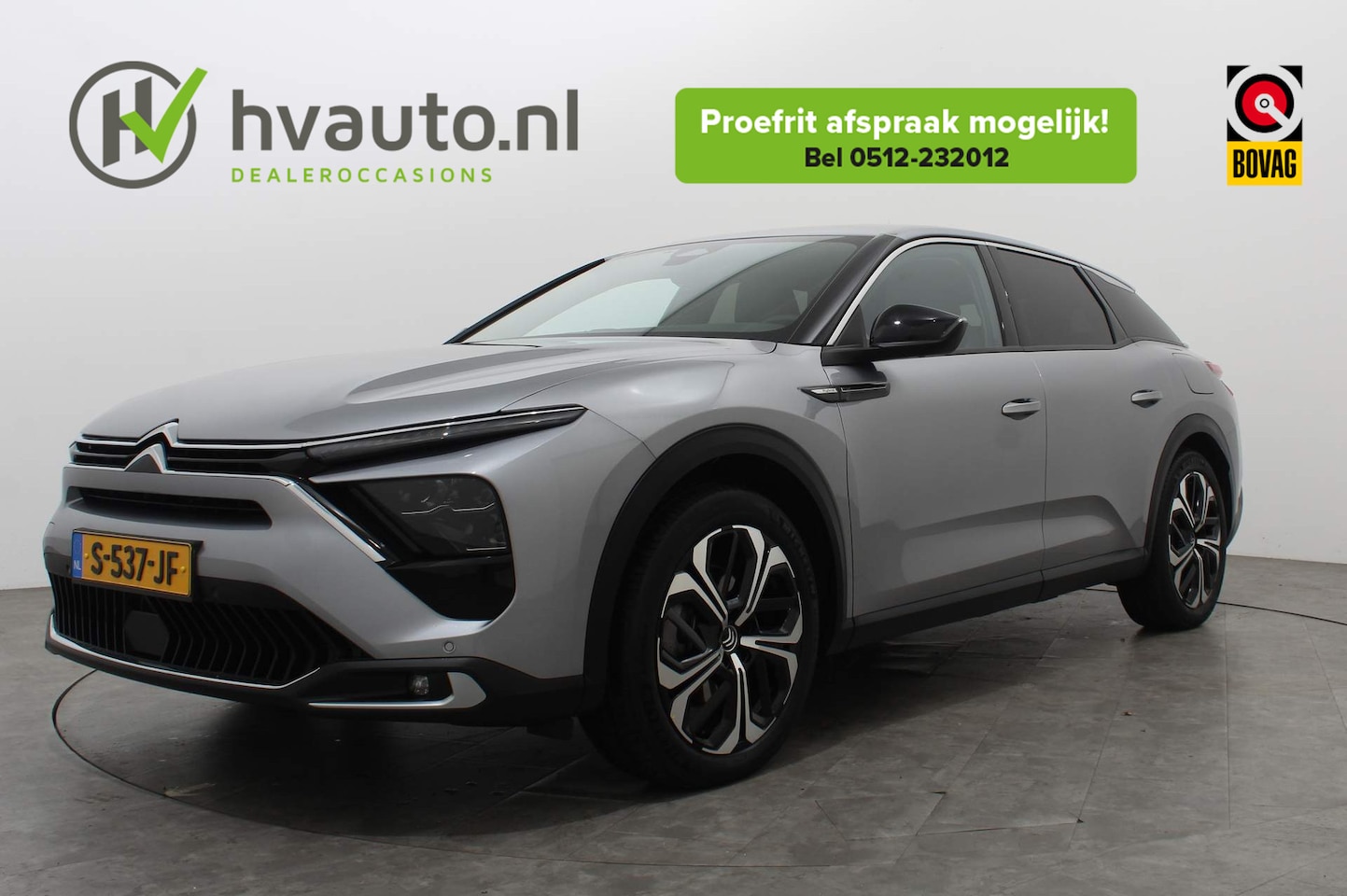 Citroën C5 X - 1.6 PLUG-IN HYBRID BUSINESS PLUS EAT8 | Leer | Trekhaak | HUD - AutoWereld.nl