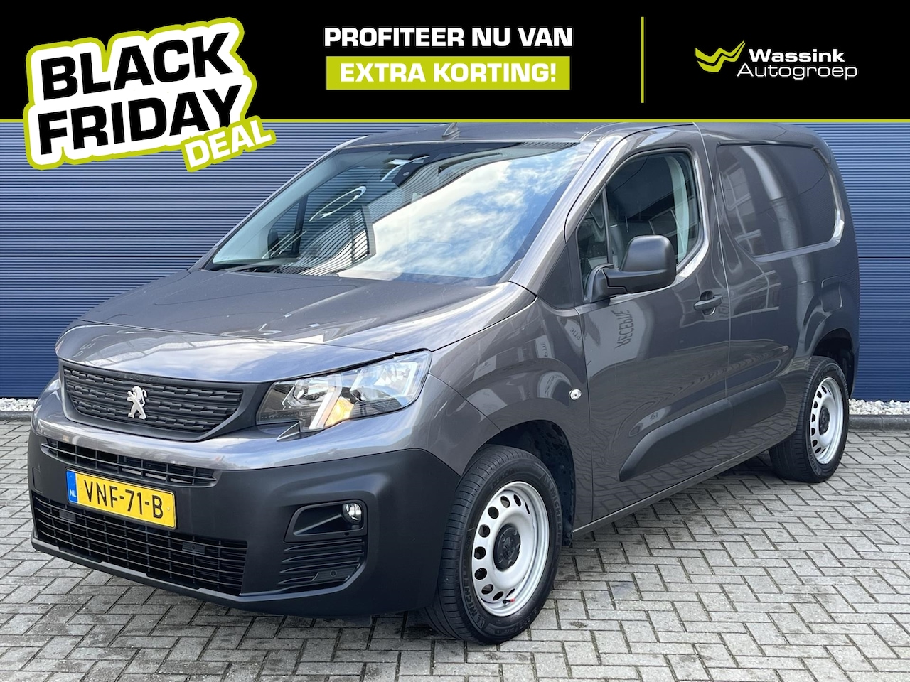 Peugeot Partner - 1.5 BlueHDi 130pk Premium | Navigatie | Airco | schuifdeur met ruit I Black Friday Deal - AutoWereld.nl