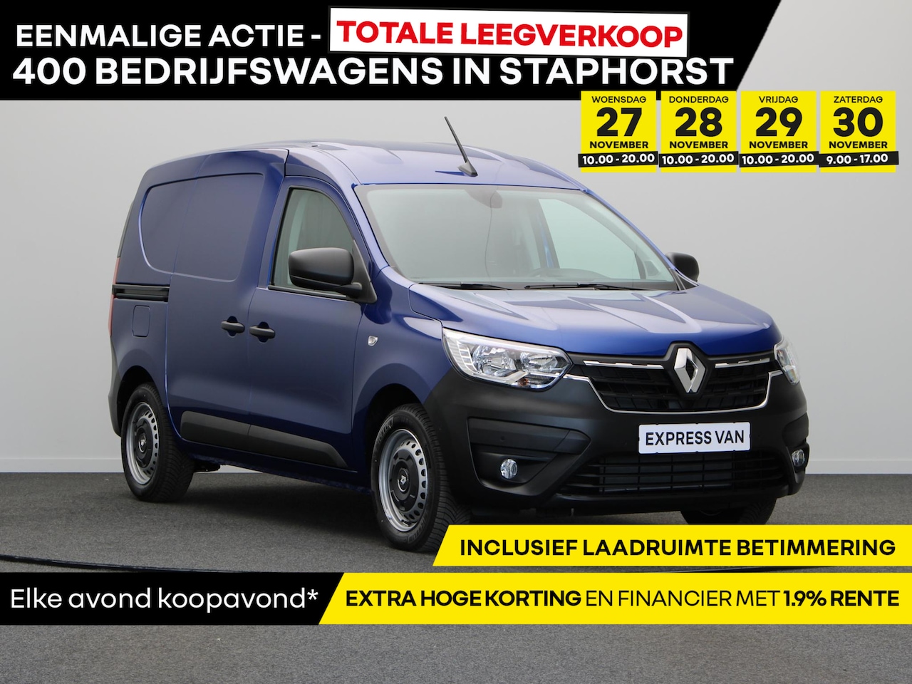 Renault Express - 1.5 dCi 95pk Comfort | BPM Voordeel | Hoge korting | Lage rente | Direct rijden | Vol opti - AutoWereld.nl