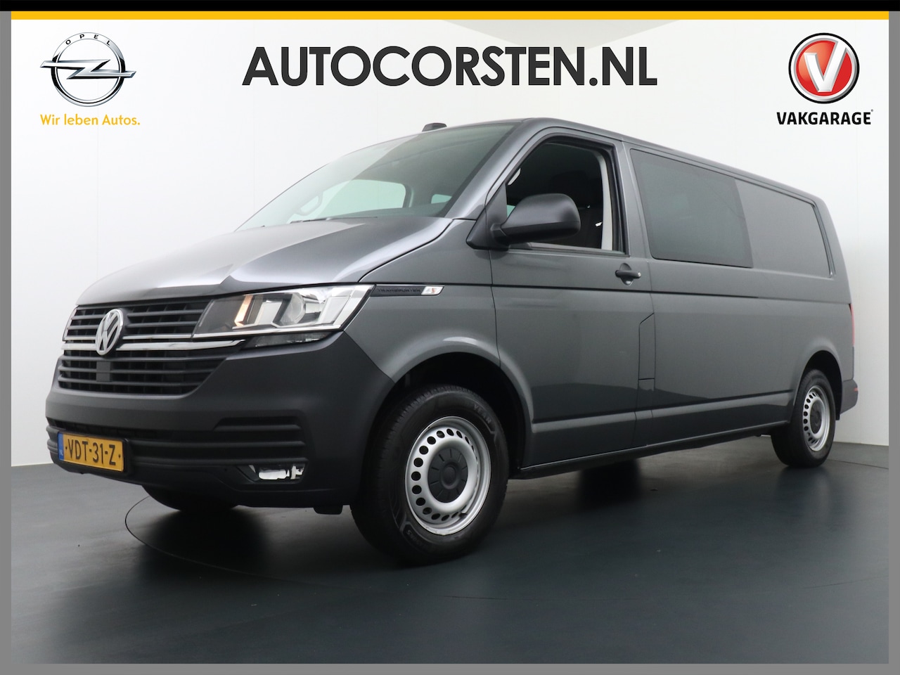 Volkswagen Transporter - T6.1 D.C.2.0 TDI L2H1 30 Dubbele Cabine Apple Carplay Android Mirror Link APP-Connect EURO - AutoWereld.nl