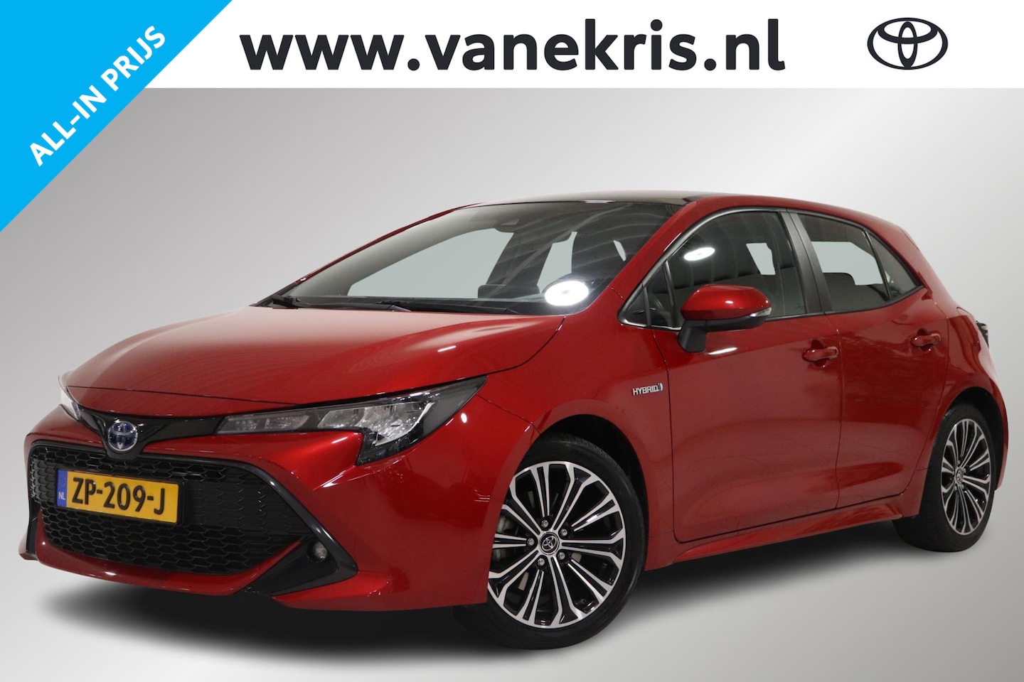 Toyota Corolla - 2.0 Hybrid First Edition NAVI, Zwart dak, 184PK, 17" inch LM velgen, Dealer onderhouden! - AutoWereld.nl