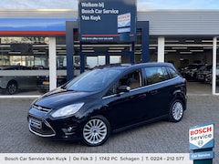 Ford Grand C-Max - 1.0 Titanium / 125 Pk / NL-Auto / Vol-Leder / Radio-Bluetooth / Navi / Camera / Stoelverwa