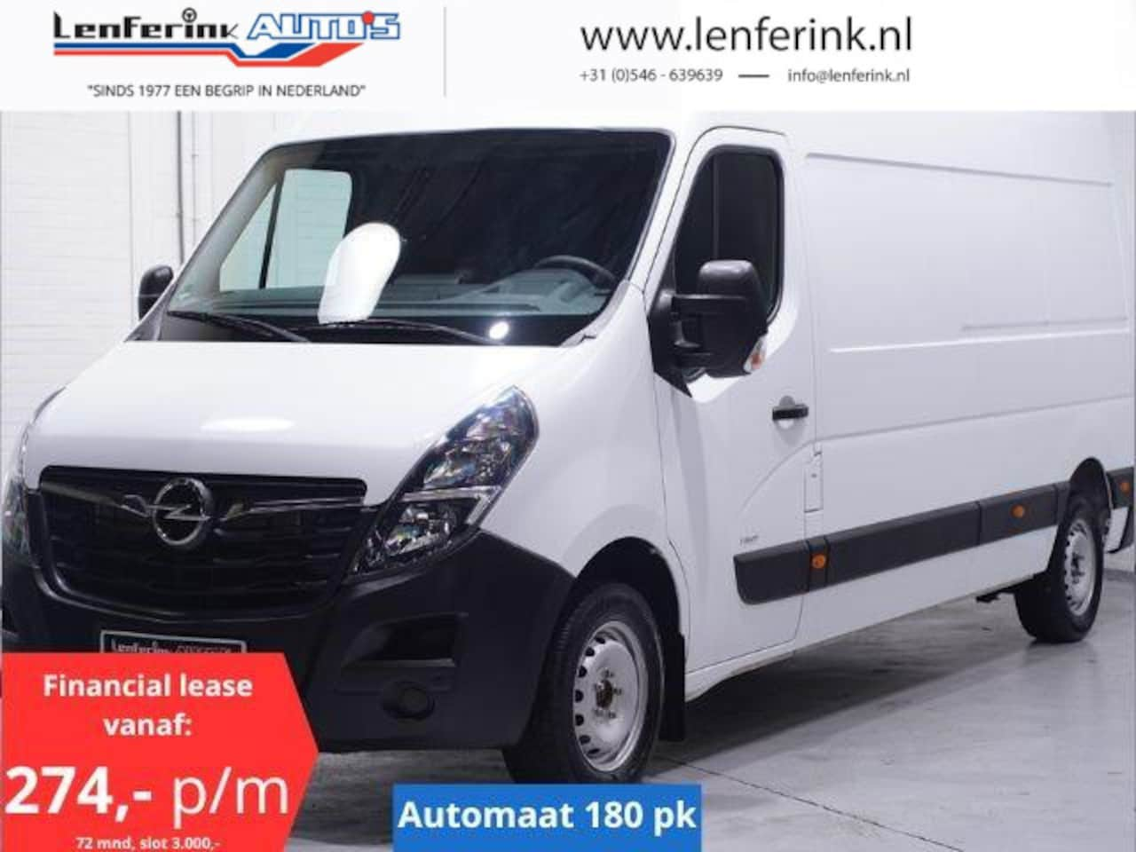 Opel Movano - 2.3 CDTi 180 pk L3H2 Automaat Navi, Camera Laadruimte Pakket, 270 Graden Deuren, PDC achte - AutoWereld.nl