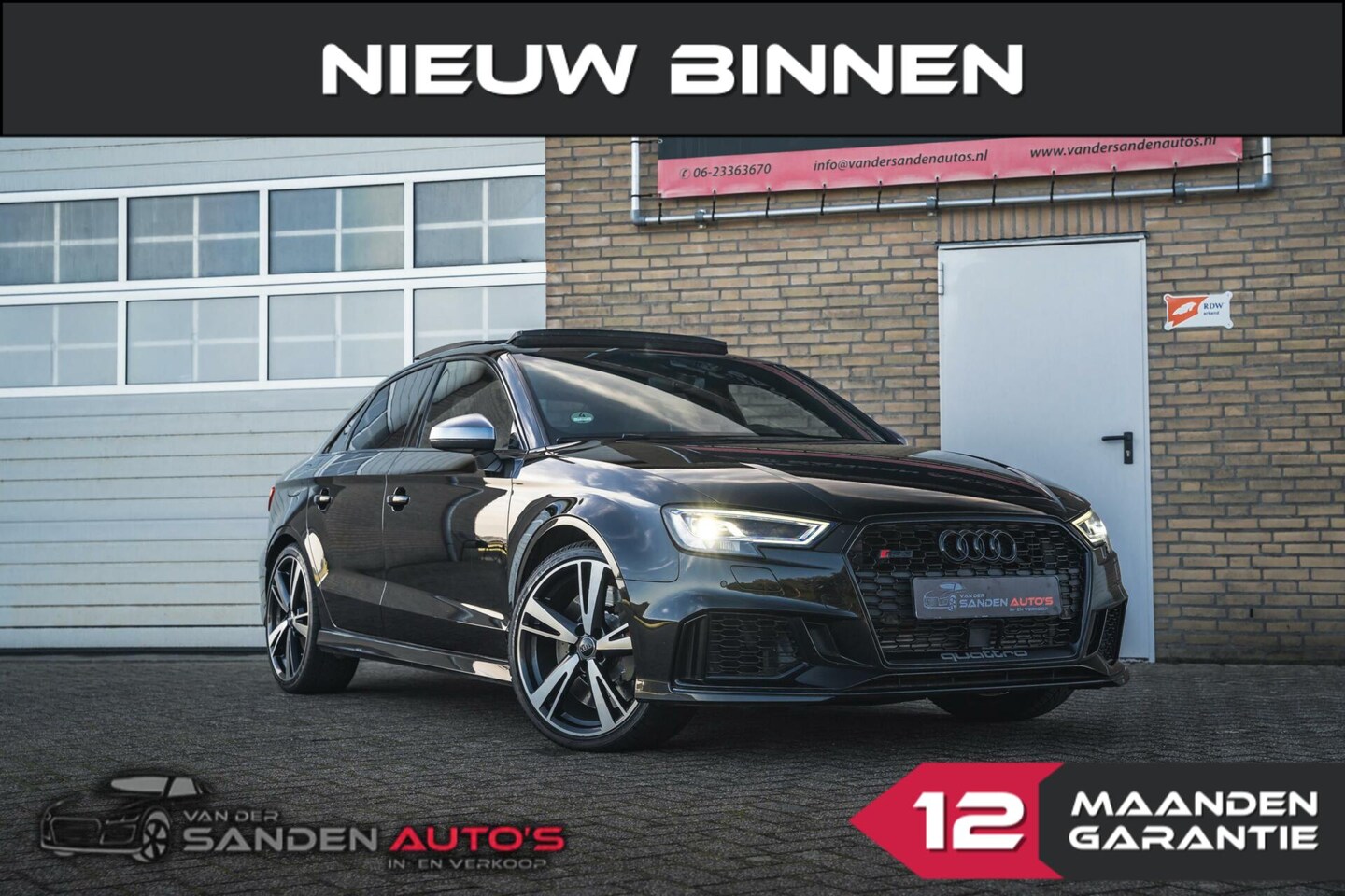 Audi RS3 - 2.5 TFSI Quattro 400pk|RS-seats|pano|leder|cam|B&O - AutoWereld.nl